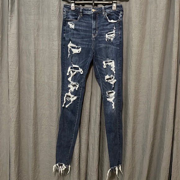American Eagle Outfitters Denim - EUC AEO Super Hi-Rise Jeggings 10L